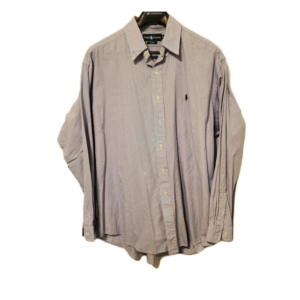 Ralph Lauren Lot of 3 XL Blue Button Down Shirts Classic Fit Blake Prep Pony - Picture 5 of 10